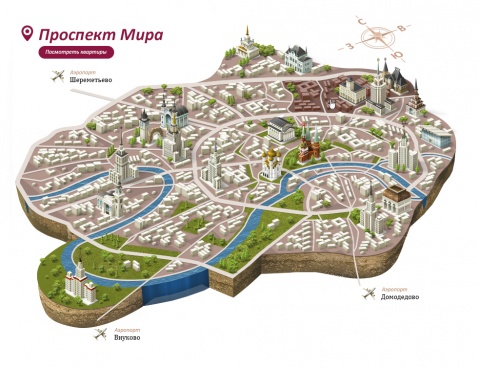 Карта Москвы